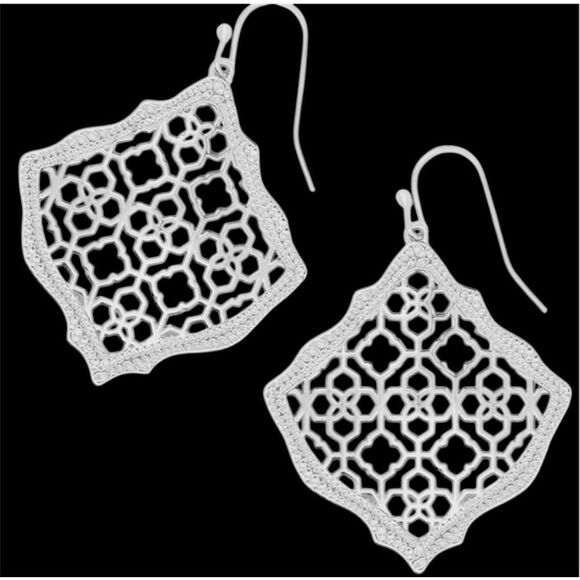 Kendra Scott Jewelry - Kendra Scott NEW Kirsten earrings - silver filigree dangle drop